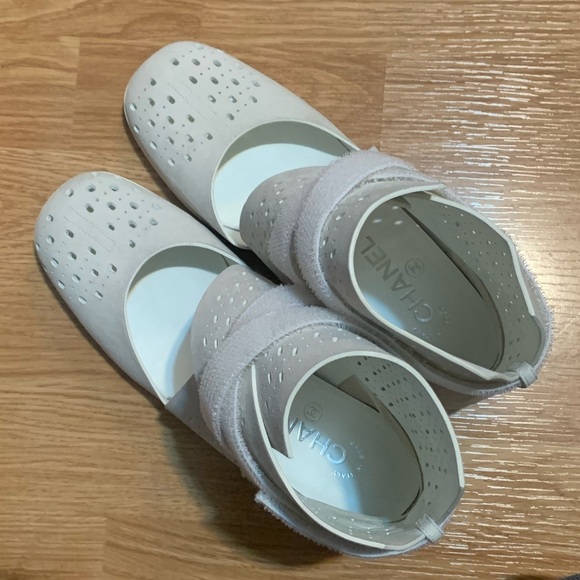 Suede Chanel booties with Velcro straps, size 7.5. Gently worn! Unique style ✨ - Picture 15 of 15